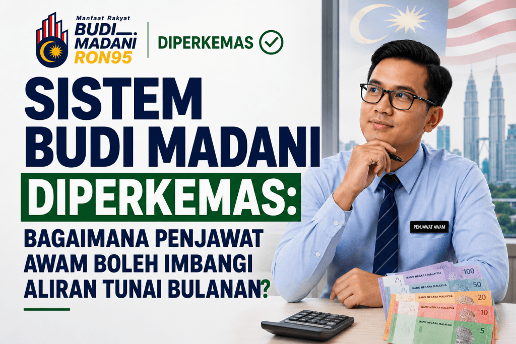 Penjawat awam mengurus aliran tunai bulanan dengan BUDI MADANI